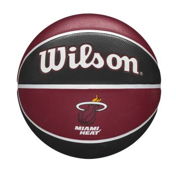 Wilson NBA TEAM TRIBUTE MIAMI HEAT, lopta za košarku, crvena